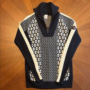 Kari Traa Quarter Zip Wool Sweater